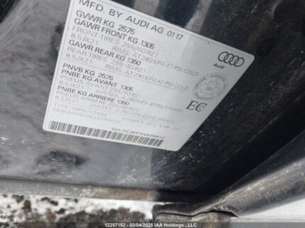 WA1VCAFP3HA098612 2017 AUDI