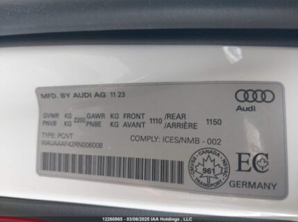 WAUAAAF42RN006008 2024 AUDI