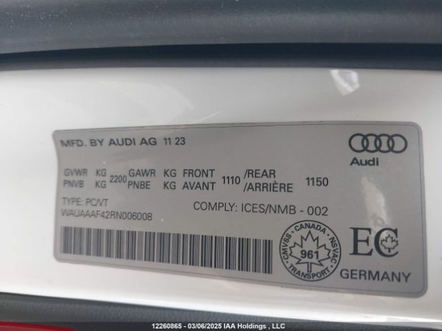 WAUAAAF42RN006008 2024 AUDI
