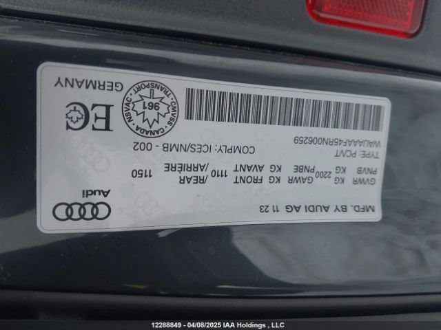 WAUAAAF45RN006259 2024 AUDI