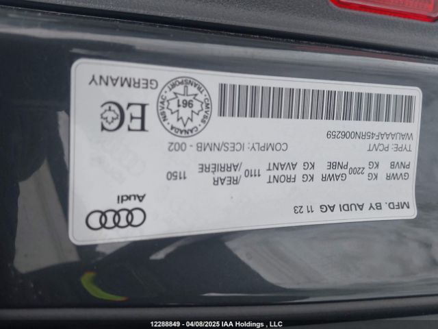 WAUAAAF45RN006259 2024 AUDI