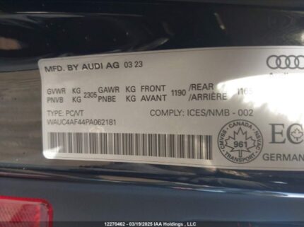 WAUC4AF44PA062181 2023 AUDI