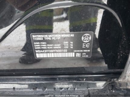 WBA43FF08PFN99169 2023 BMW