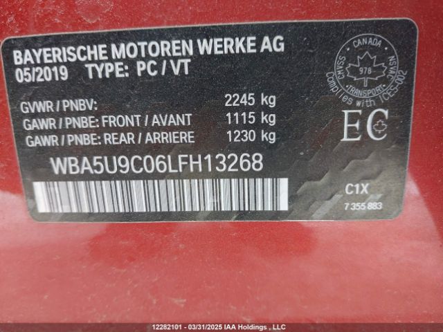 WBA5U9C06LFH13268 2020 BMW
