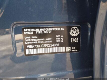 WBA73BJ02PCL34066 2023 BMW
