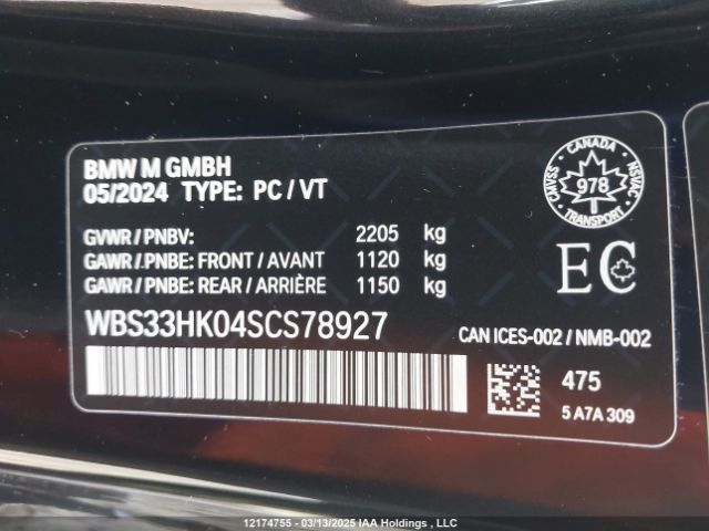 WBS33HK04SCS78927 2025 BMW