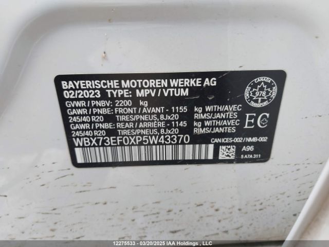 WBX73EF0XP5W43370 2023 BMW