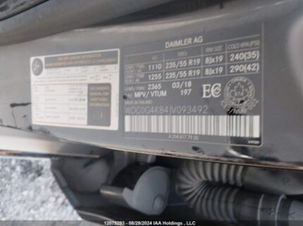WDC0G4KB4JV093492 2018 MERCEDES-BENZ