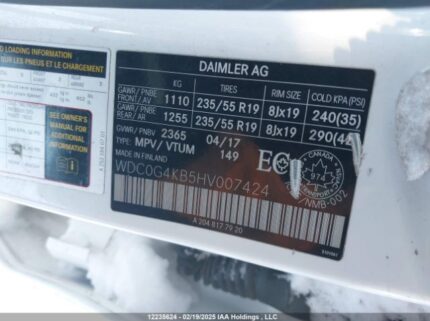 WDC0G4KB5HV007424 2017 MERCEDES-BENZ