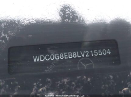 WDC0G8EB8LV215504 2020 MERCEDES-BENZ