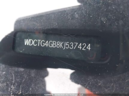 WDCTG4GB8KJ537424 2019 MERCEDES-BENZ