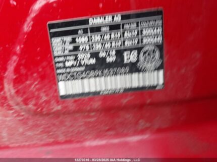 WDCTG4GB9KJ537089 2019 MERCEDES-BENZ