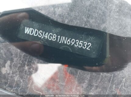 WDDSJ4GB1JN693532 2018 MERCEDES-BENZ