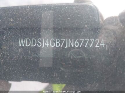 WDDSJ4GB7JN677724 2018 MERCEDES-BENZ