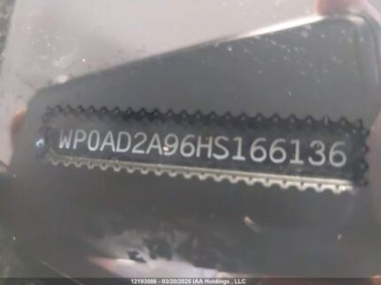 WP0AD2A96HS166136 2017 PORSCHE
