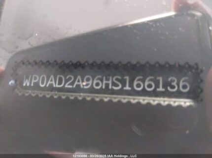 WP0AD2A96HS166136 2017 PORSCHE