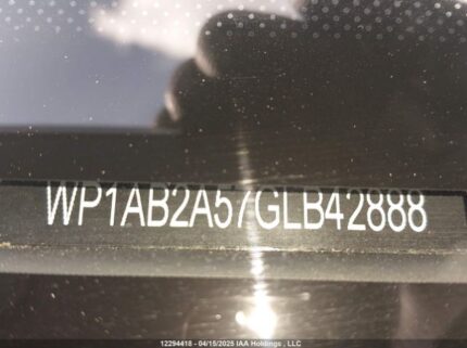 WP1AB2A57GLB42888 2016 PORSCHE