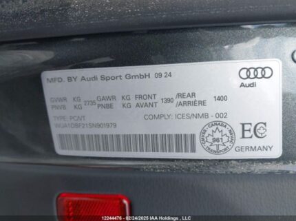 WUA1DBF21SN901979 2025 AUDI