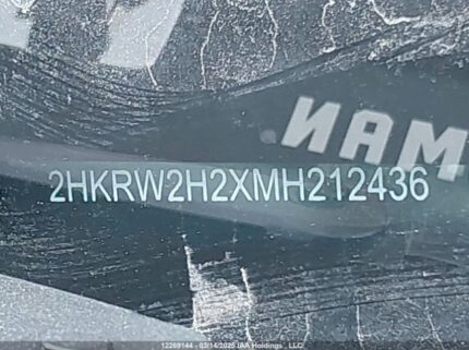 2HKRW2H2XMH212436 2021 HONDA
