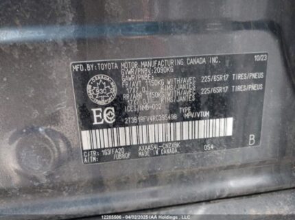 2T3B1RFV4RC395498 2024 TOYOTA