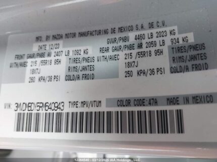 3MVDMBDY5RM640943 2024 MAZDA