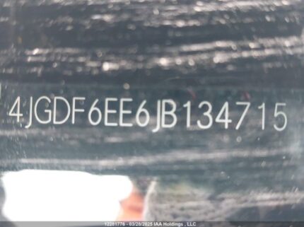 4JGDF6EE6JB134715 2018 MERCEDES-BENZ