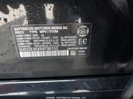 5UX33EX0XR9T90152 2024 BMW