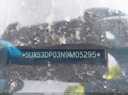 5UX53DP03N9M05295 2022 BMW
