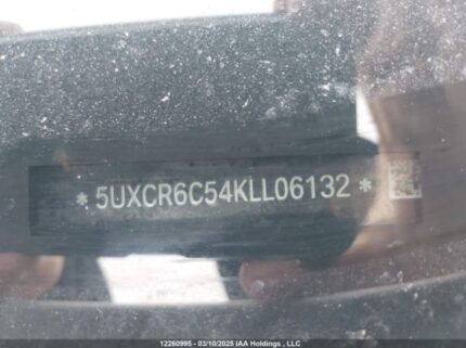 5UXCR6C54KLL06132 2019 BMW