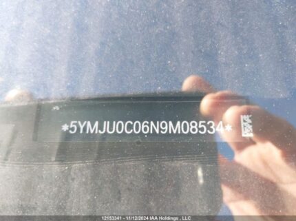 5YMJU0C06N9M08534 2022 BMW