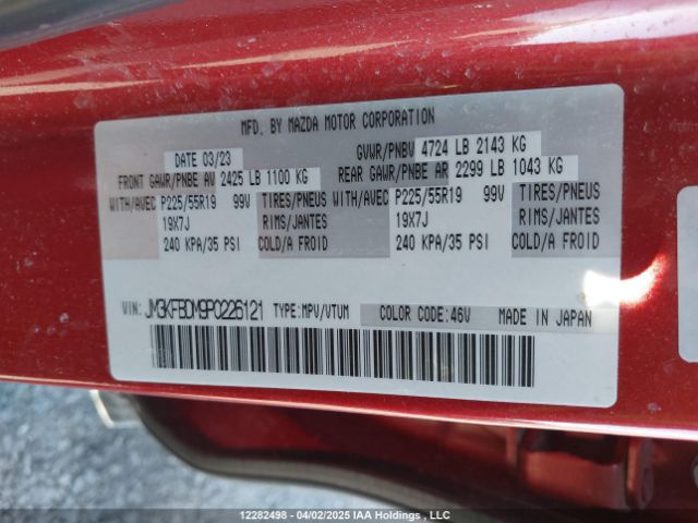 JM3KFBDM9P0226121 2023 MAZDA