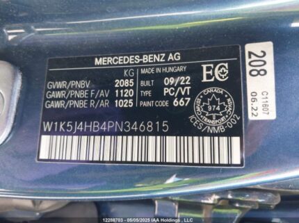 W1K5J4HB4PN346815 2023 MERCEDES-BENZ