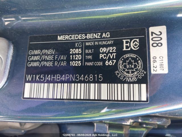 W1K5J4HB4PN346815 2023 MERCEDES-BENZ