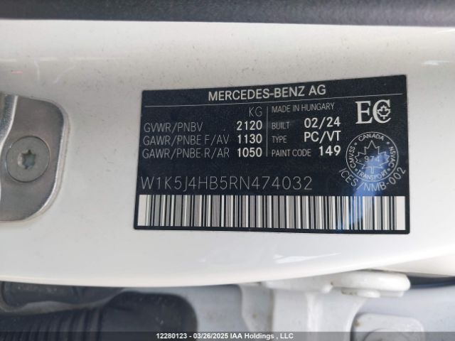 W1K5J4HB5RN474032 2024 MERCEDES-BENZ