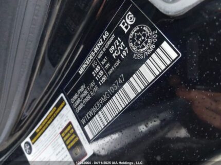 W1KWJ6EB9MG103747 2021 MERCEDES-BENZ