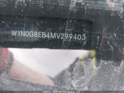 W1N0G8EB4MV299403 2021 MERCEDES-BENZ