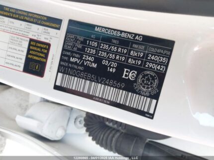W1N0G8EB5LV248569 2020 MERCEDES-BENZ