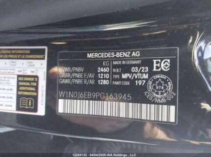 W1N0J6EB9PG163945 2023 MERCEDES-BENZ