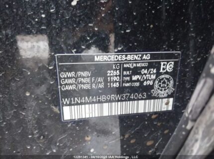 W1N4M4HB9RW374063 2024 MERCEDES-BENZ
