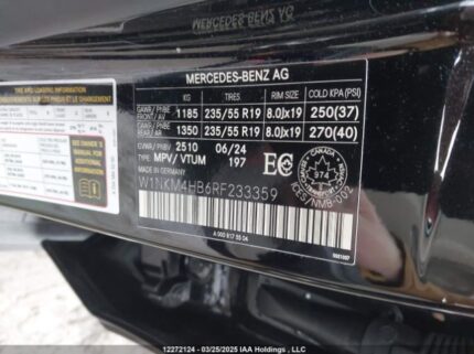 W1NKM4HB6RF233359 2024 MERCEDES-BENZ