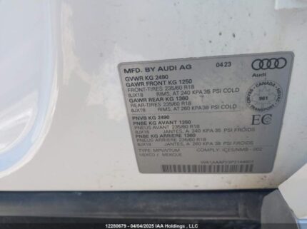 WA1AAAFY3P2144607 2023 AUDI