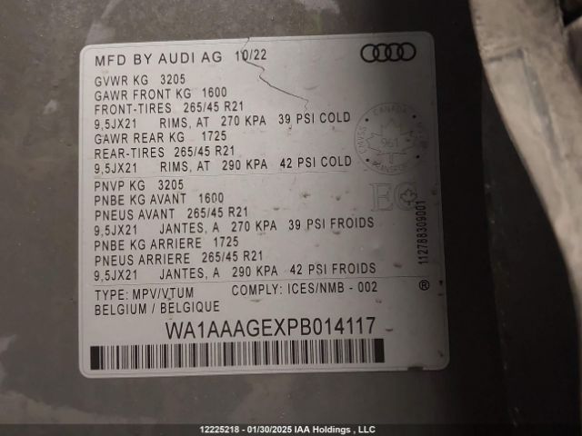 WA1AAAGEXPB014117 2023 AUDI
