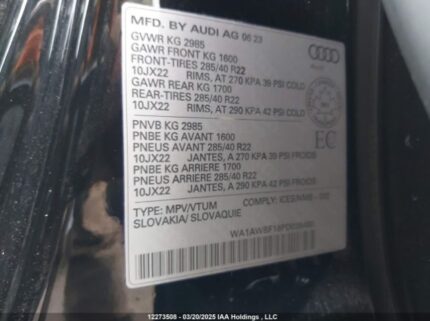 WA1AWBF18PD038460 2023 AUDI
