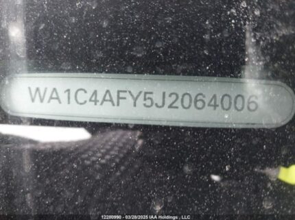 WA1C4AFY5J2064006 2018 AUDI