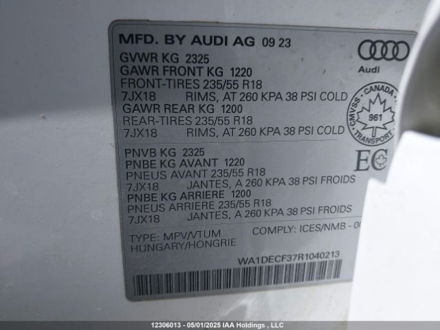 WA1DECF37R1040213 2024 AUDI