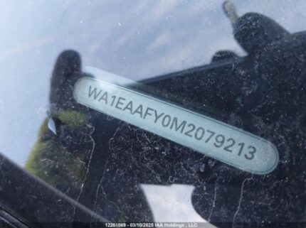 WA1EAAFY0M2079213 2021 AUDI