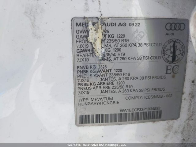 WA1EECF33P1034992 2023 AUDI