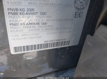 WA1EECF36M1045772 2021 AUDI