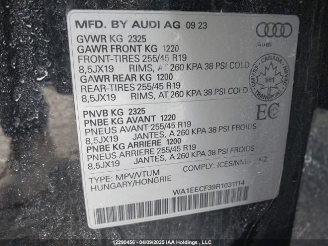 WA1EECF39R1031114 2024 AUDI