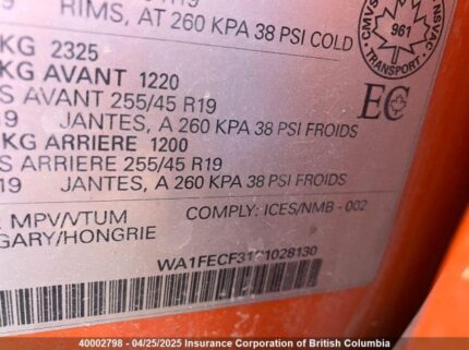 WA1FECF31P1028130 2023 AUDI